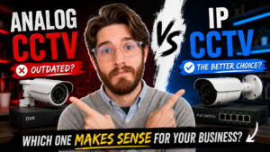 Anthony Roux compares IP vs analog CCTV for business