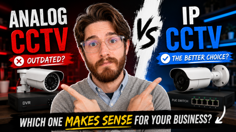 Anthony Roux compares IP vs analog CCTV for business