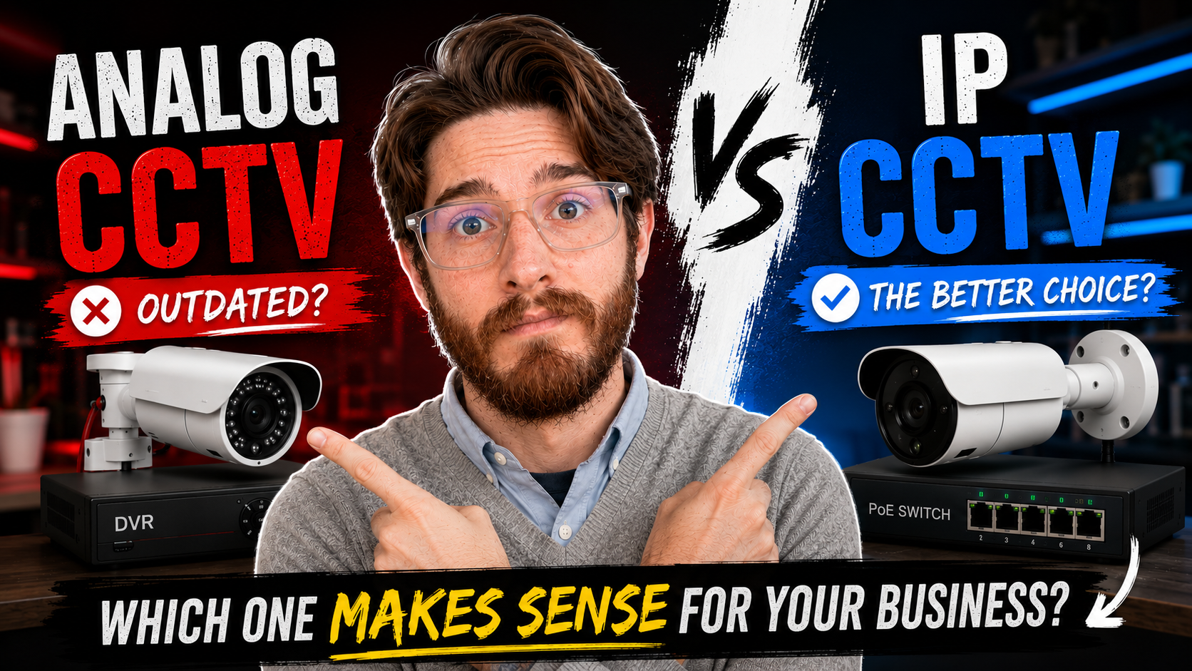 Anthony Roux compares IP vs analog CCTV for business